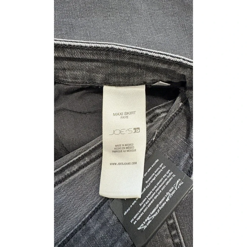 Joe's Jeans Denim Maxi Skirt Black Size 31 NWT - Picture 10 of 10